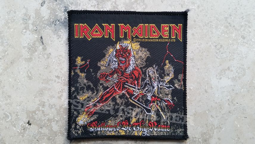 Iron Maiden-Hallowed be thy Name patch,1993