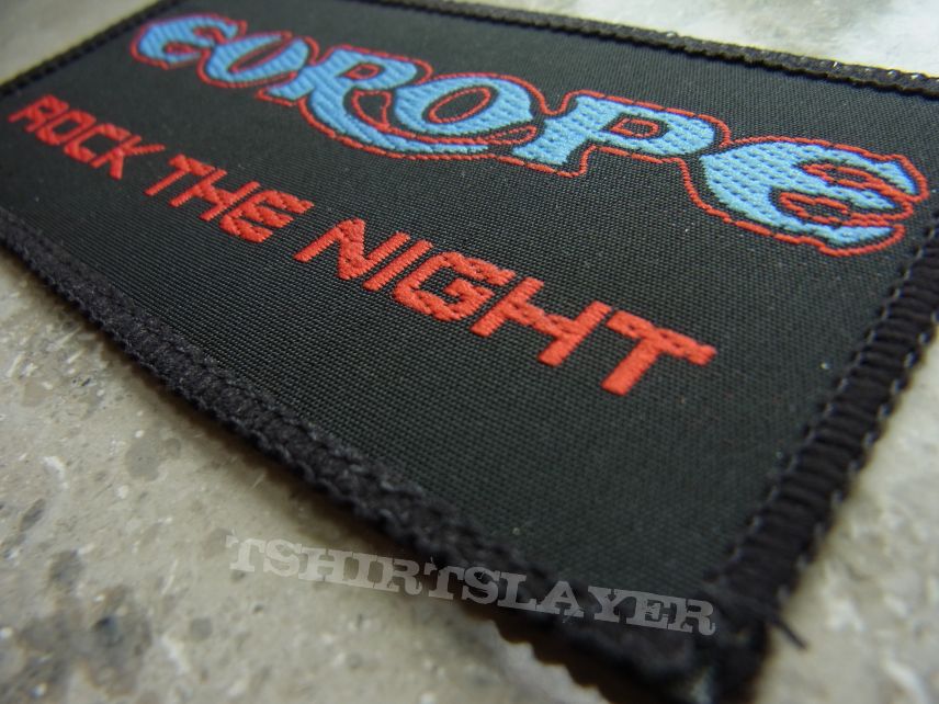 Europe-Rock the Night,official patch,1986