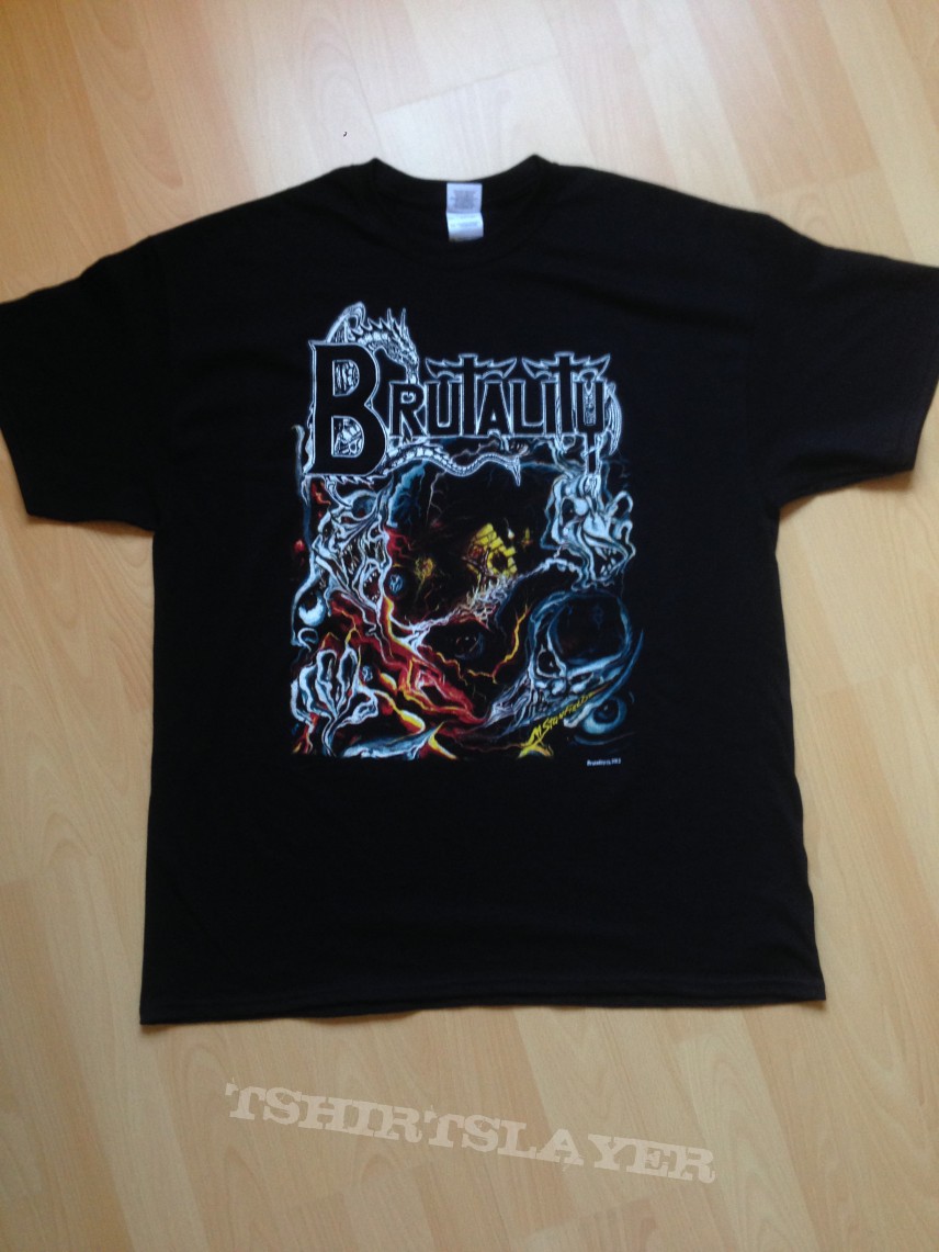 BRUTALITY-Screams of Anguish,official reprint shirt,2013