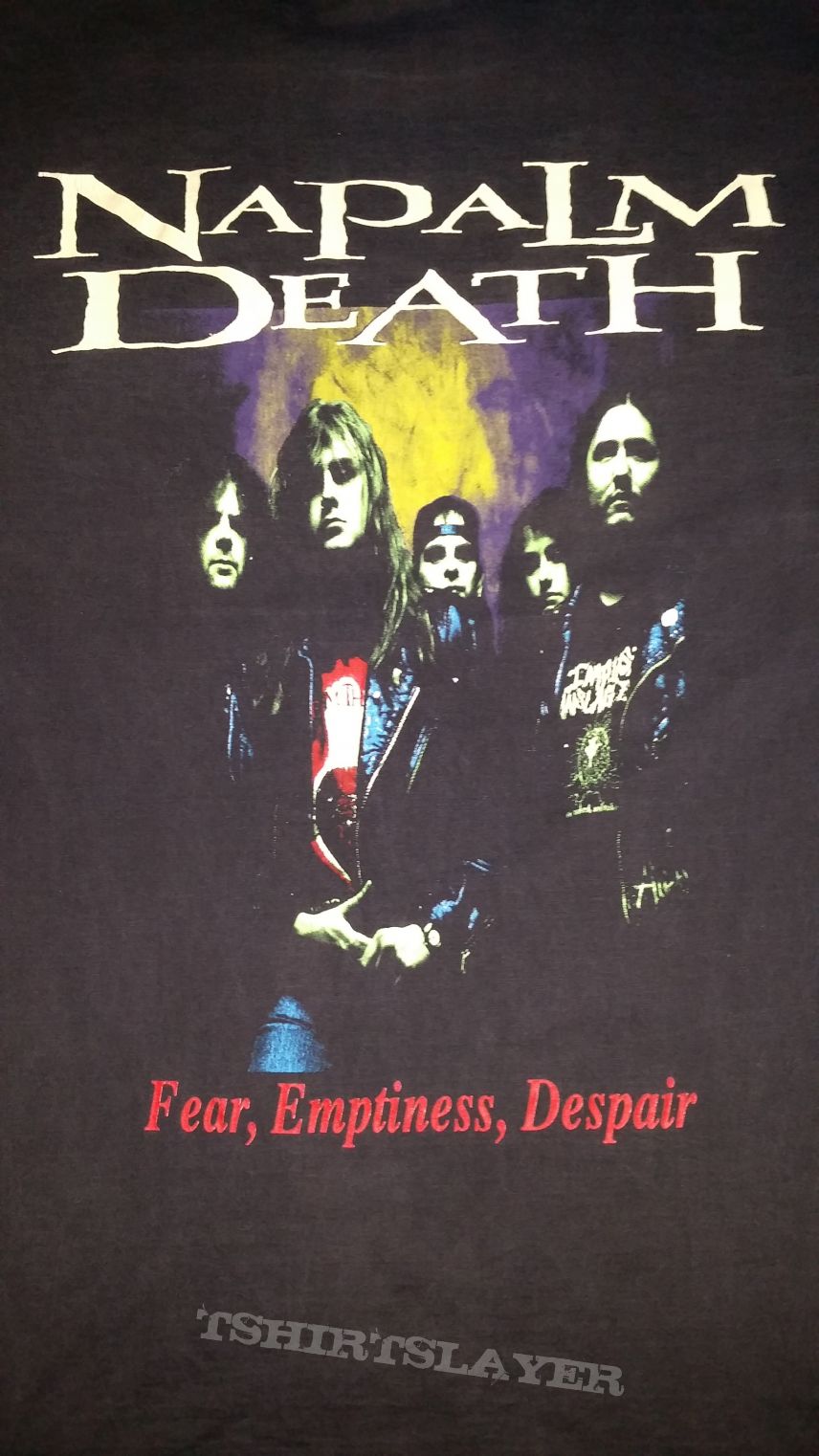 Napalm Death-Fear Emptiness Despair,shirt 1994