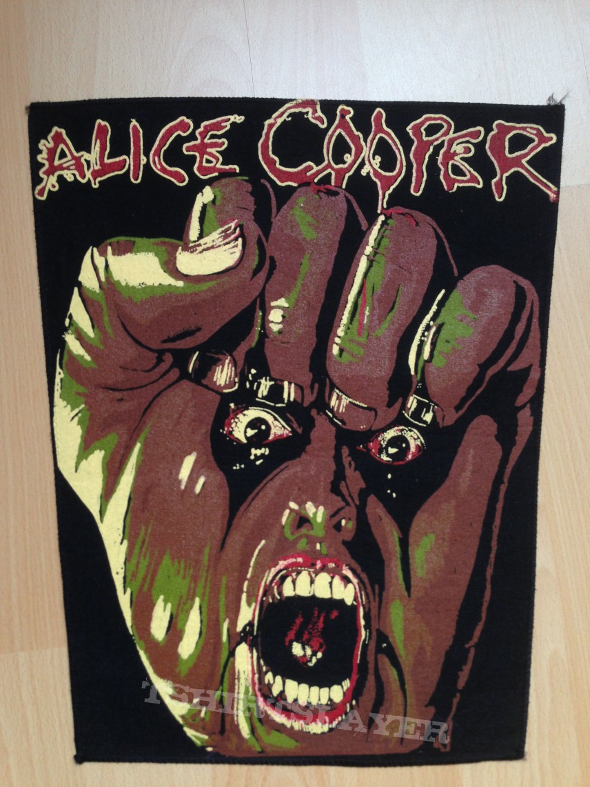 ALICE COOPER-Raise your Fist and Yell,Backpatch,1987 | TShirtSlayer TShirt  and BattleJacket Gallery