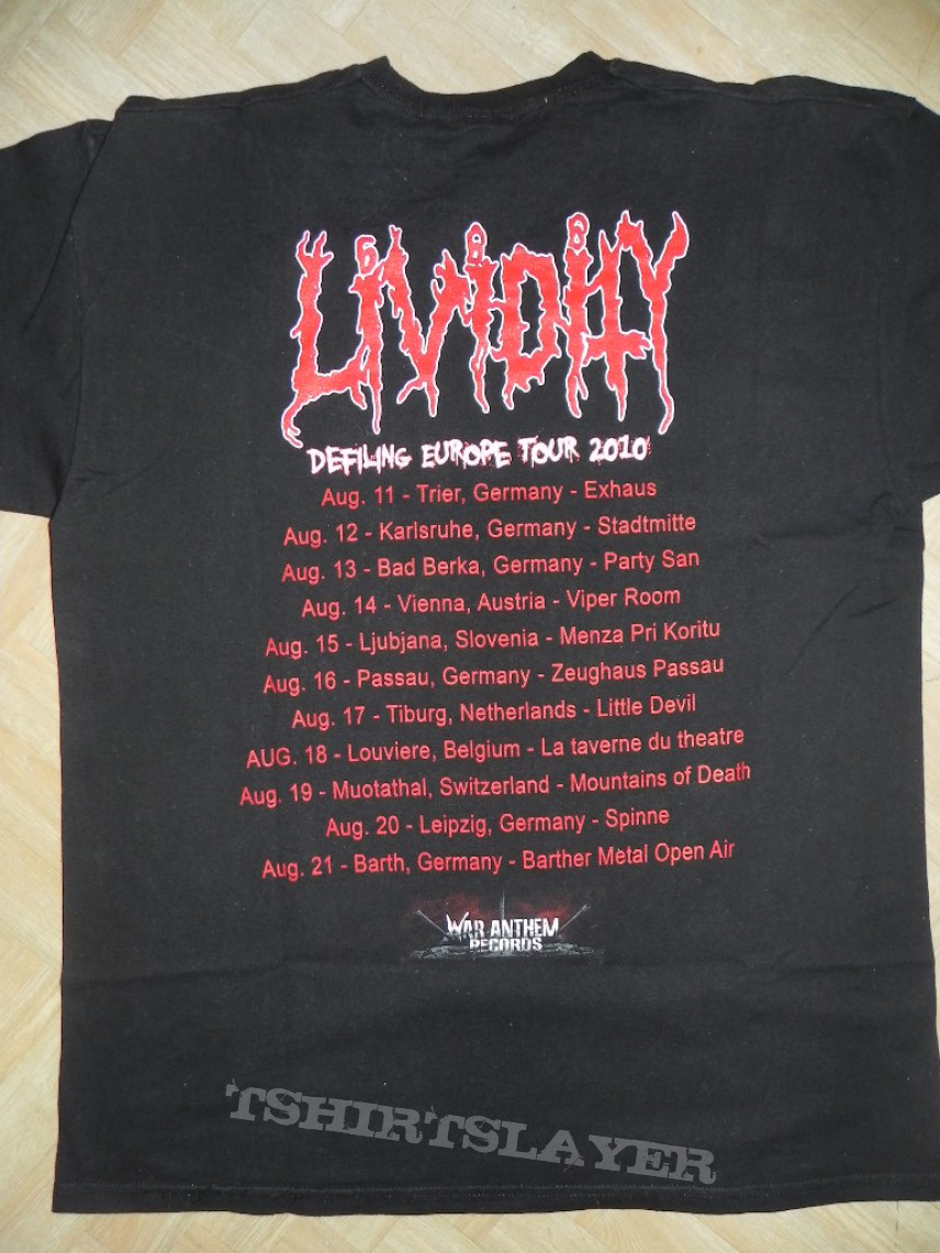 TShirt or Longsleeve - Lividity - European Tour 2010