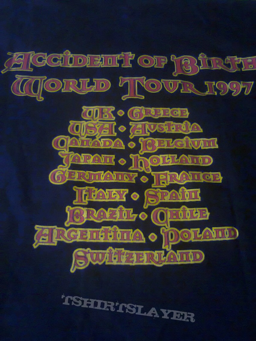 Bruce Dickinson 1997 Tour. Uploaded T-shirt N 100