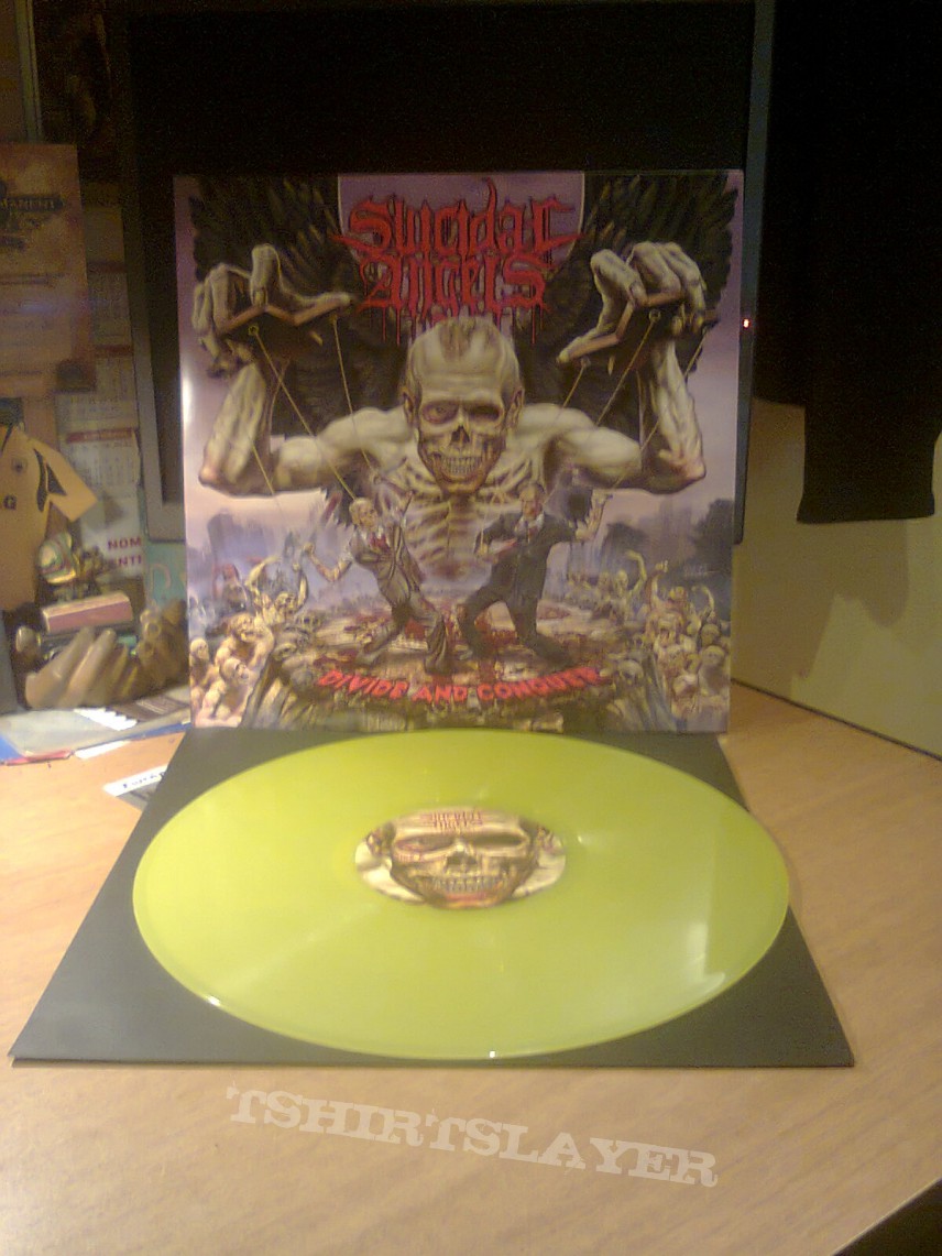 Suicidal Angels ‎– Divide And Conquer Yellow Lp