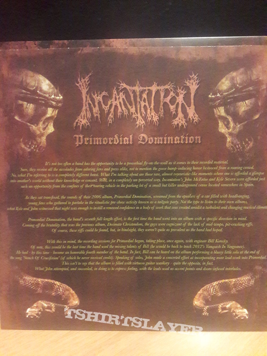 Incantation ‎– Primordial Domination (Gold/Brown Lp)