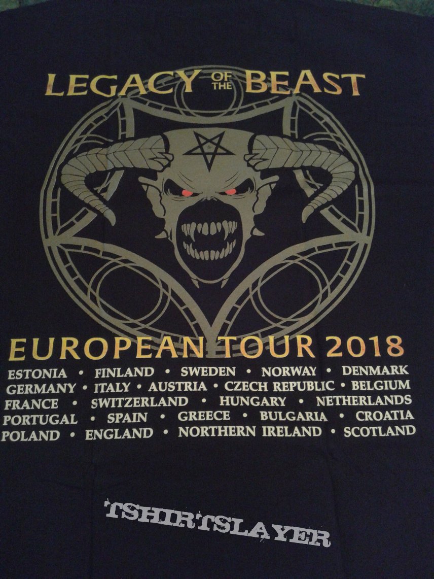 Iron Maiden Legacy of The Beast Tour Shirt N4