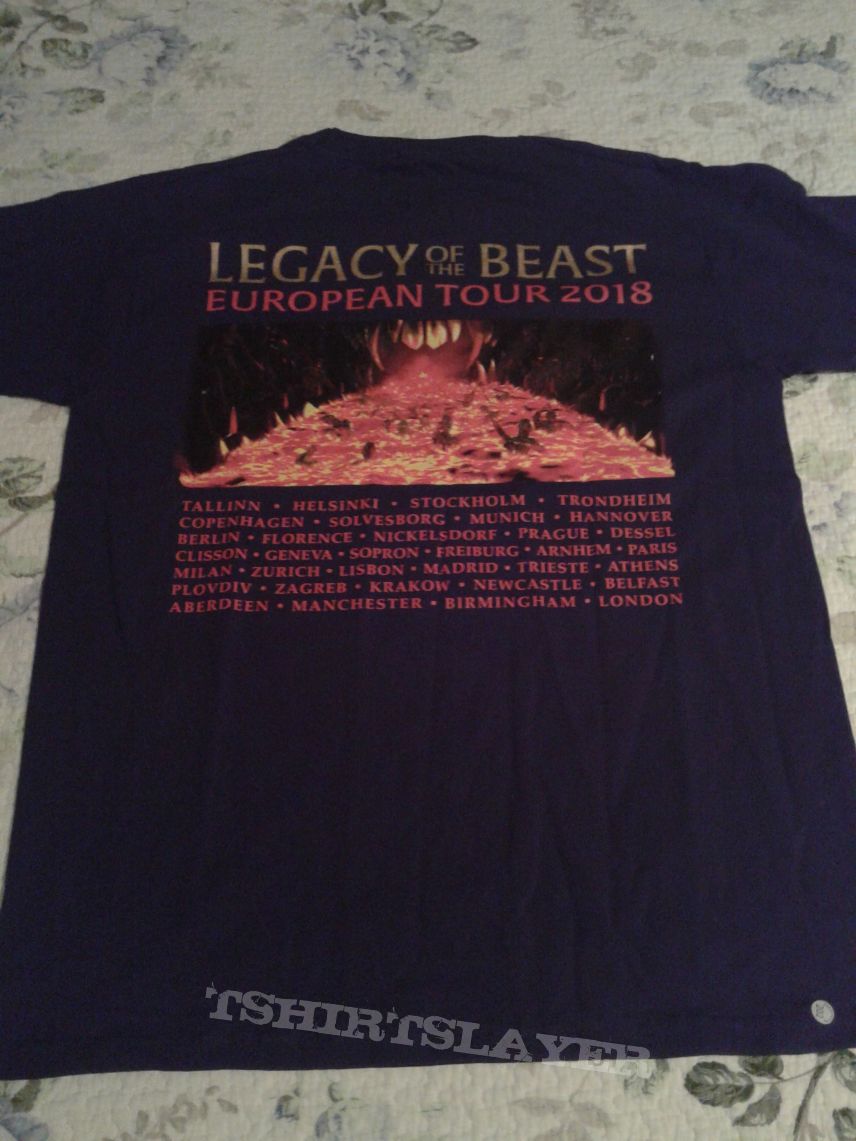 Iron Maiden Legasy of The Beast Tour Shirt N1