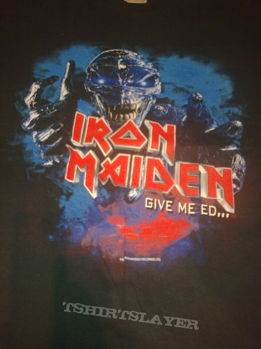 Iron Maiden Give me Ed Til Im Dead  Donnngton 2003 Event Shirt