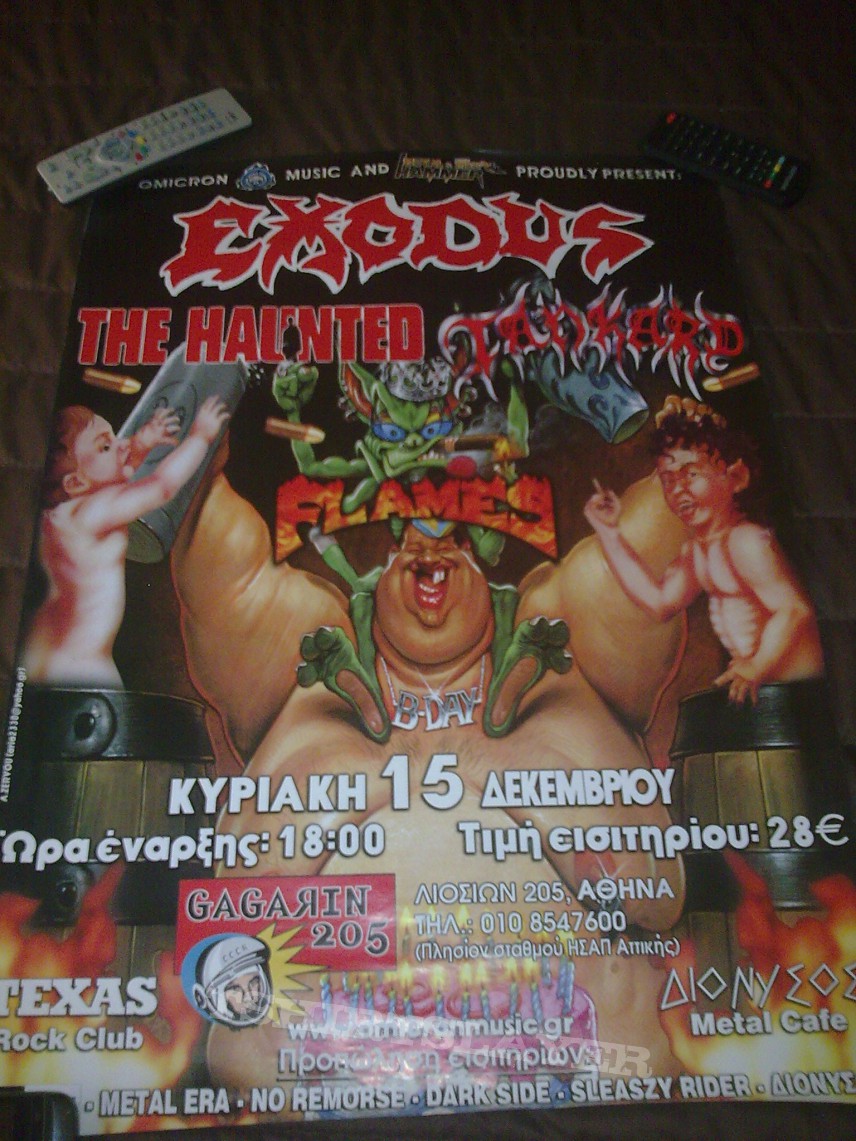 Exodus Tankard The Haunted event poster