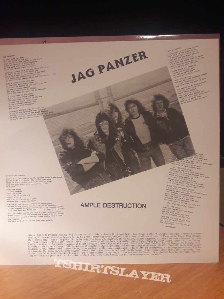 Jag Panzer ‎– Ample Destruction LP