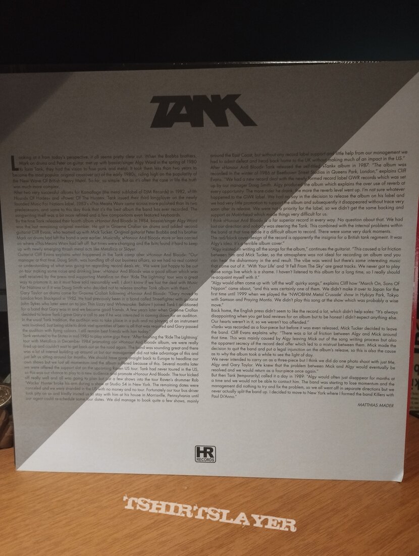 Tank – Tank  (Red/Black LP)