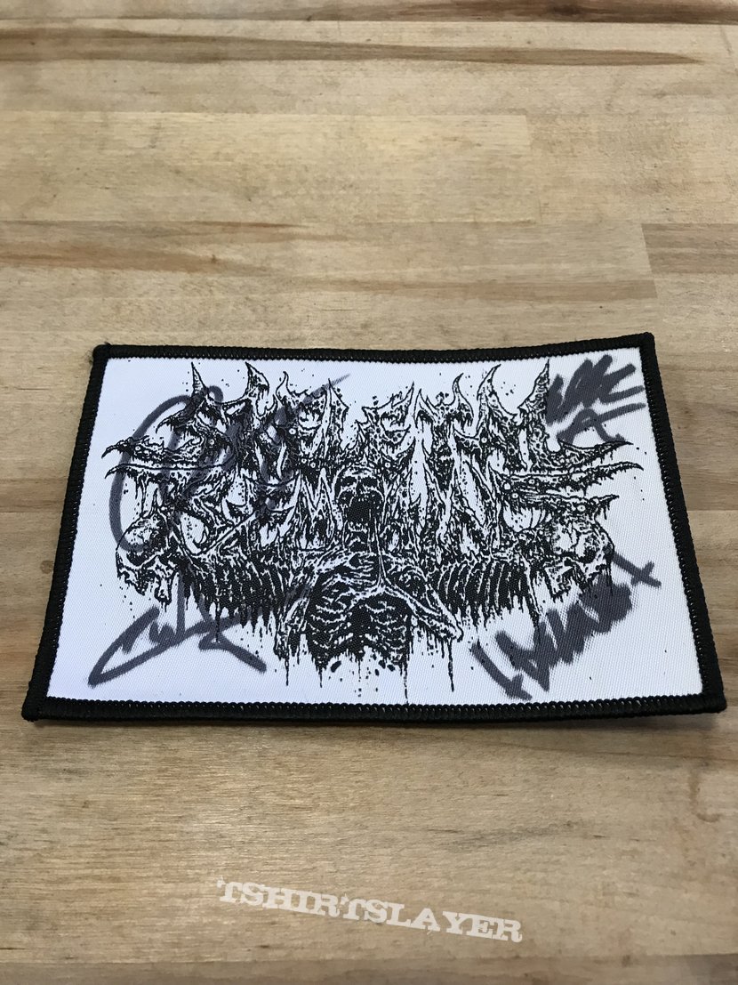 Skeletal Remains Signed By Full Band Patch