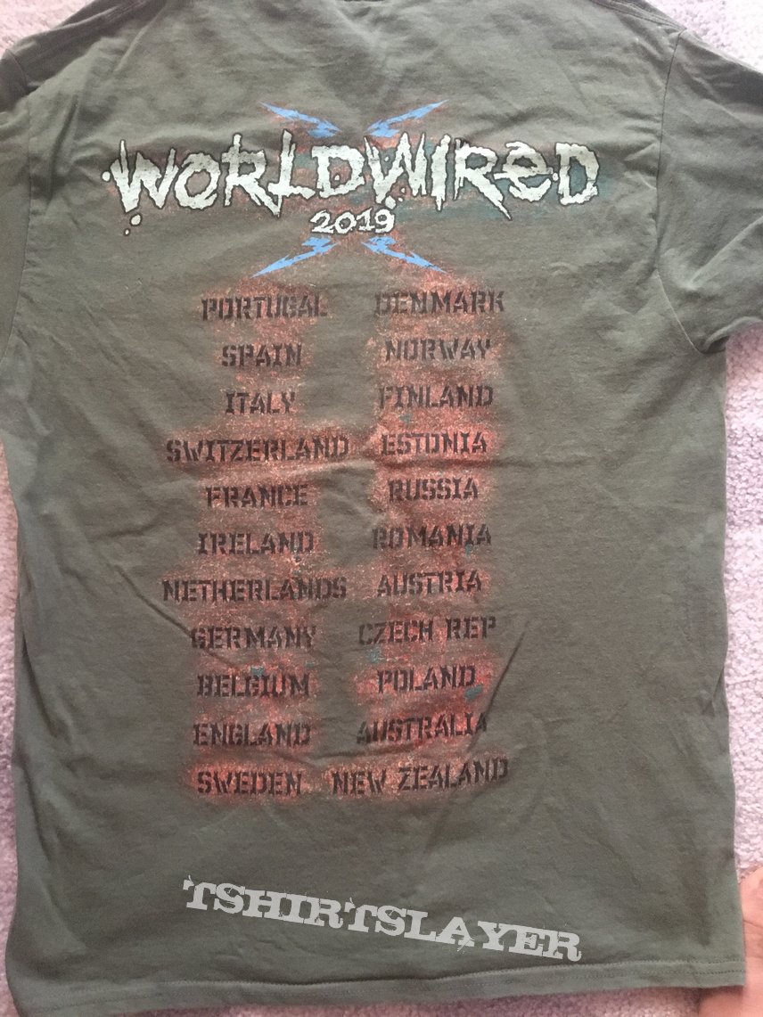 Metallica Worldwired 2019 official T-shirt 