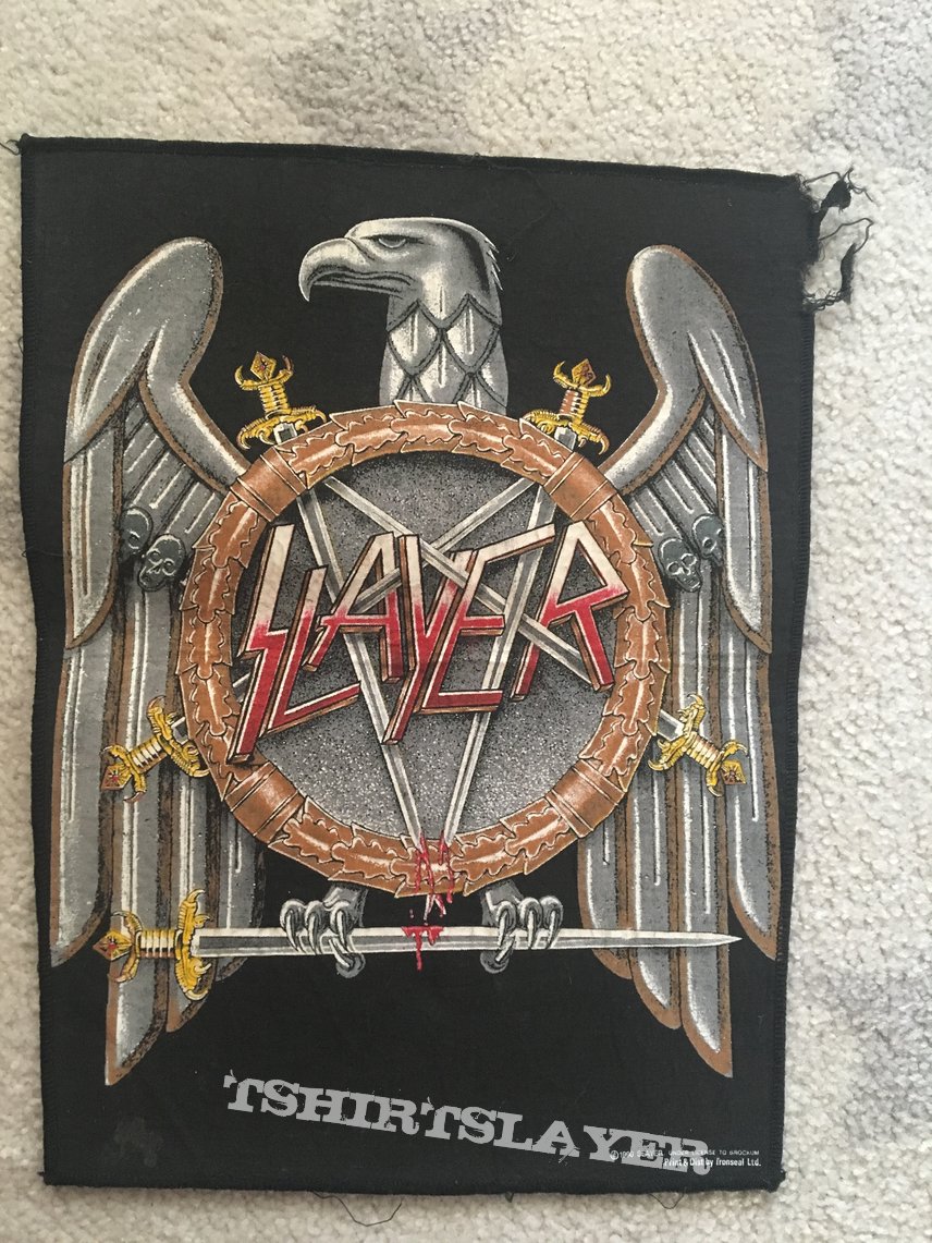 Slayer eagle official 1990 backpatch