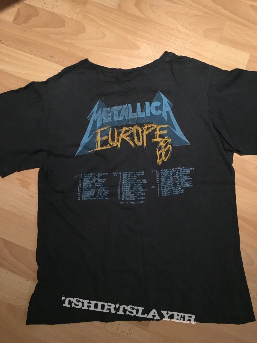 Metallica European Tour 1988 | TShirtSlayer TShirt and BattleJacket Gallery