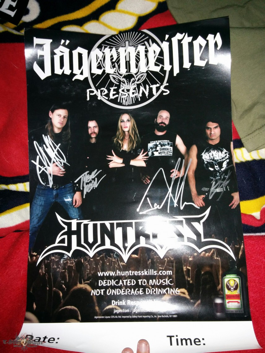 Huntress &amp; Arch Enemy signed posters