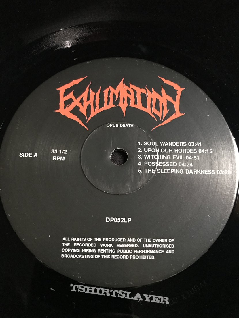 Vinyl Exhumation - Opus Death