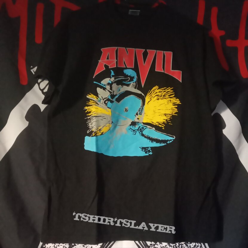 Anvil, Anvil - Metal on Metal shirt TShirt or Longsleeve (HardManiax's) |  TShirtSlayer