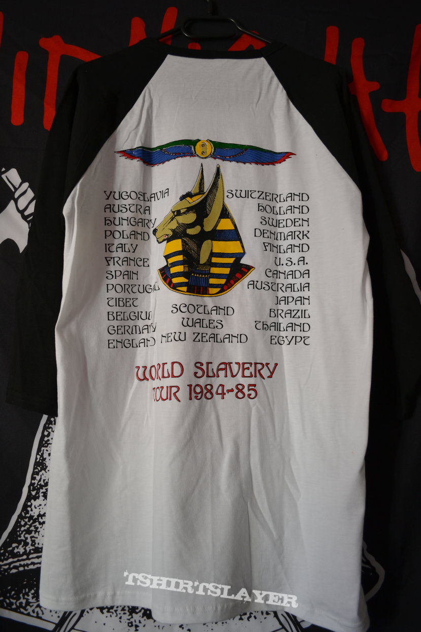 Iron Maiden - World Slavery Tour raglan/baseball shirt