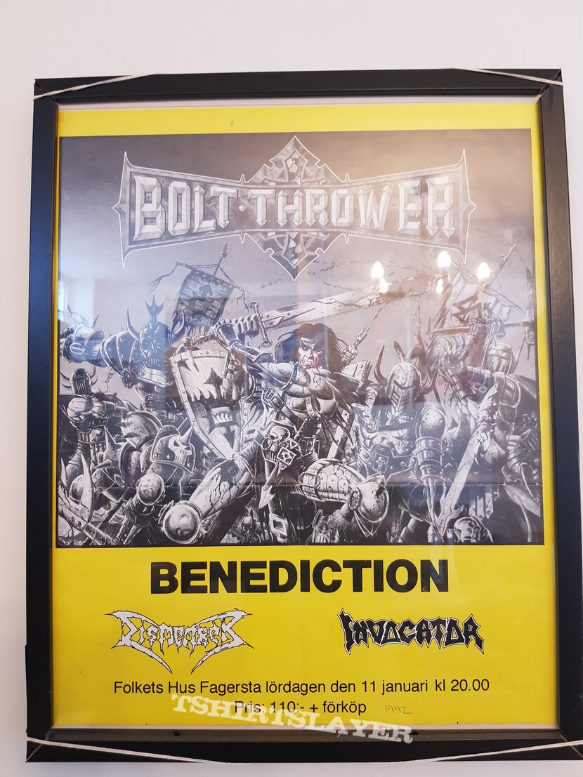 Dismember 1992 tour poster