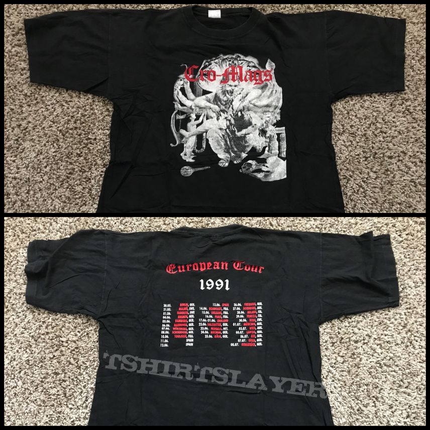 Cro-Mags European Tour 1991 XL OG