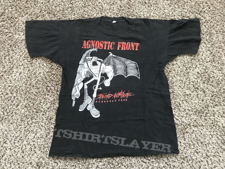 Agnostic Front Blind Justice Tour 1990 XL OG