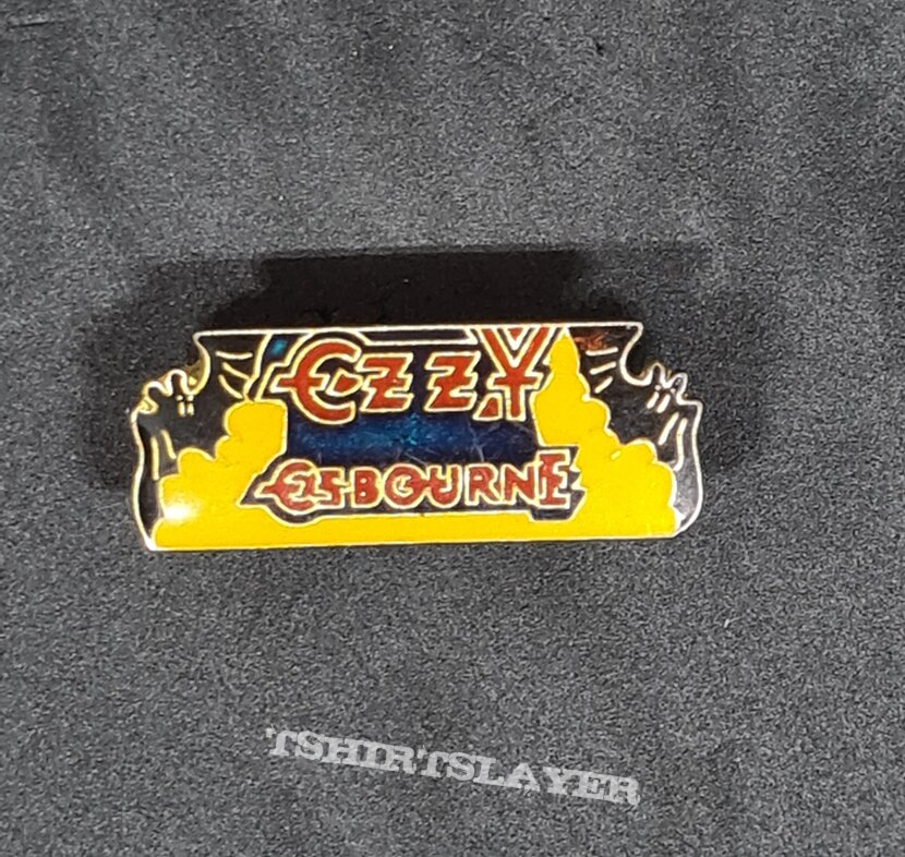 Ozzy Osbourne Ozzy enamel pin with BATS!!