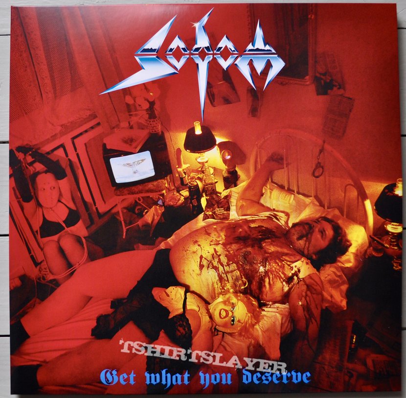 Sodom ‎– Get What You Deserve Blue Marbled Coloured Vinyl