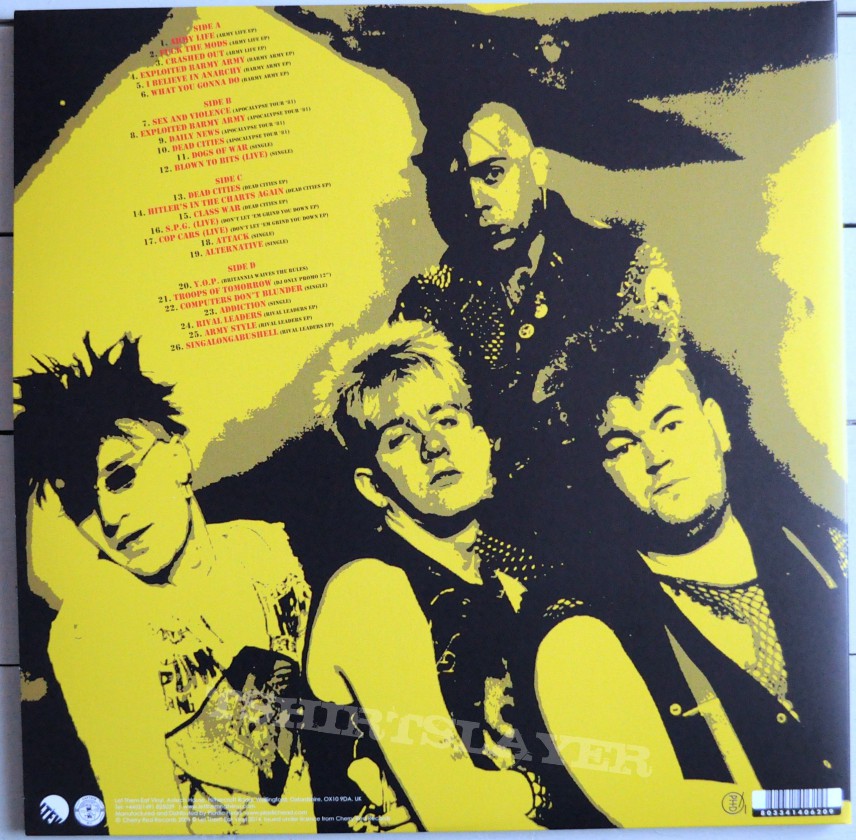 THE EXPLOITED  Punk Singles &amp; Rarities 1980-83 Original Red/Yellow Vinyl