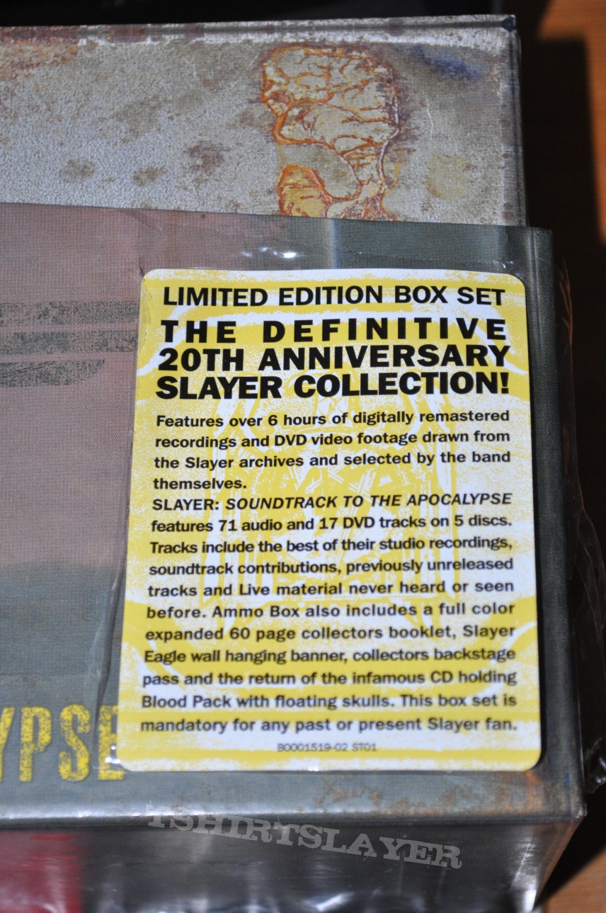 Other Collectable - Slayer Soundtrack to the apocalypse box set Other Collectable - Slayer Soundtrack to the apocalypse box set