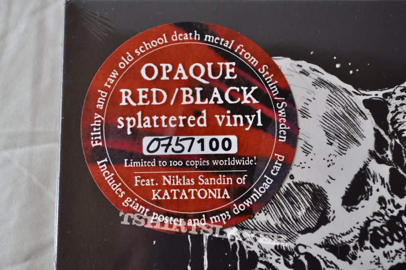 Lik ‎– Carnage Red Opaque with Black Splatter Vinyl