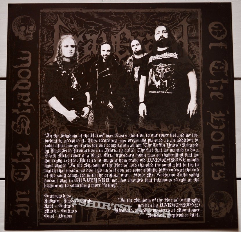 Graveyard/Crucifyre ‎– In The Shadow Of The Horns / Funerals 7&quot; Split Vinyl