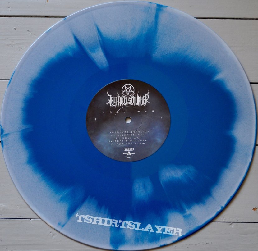 Thy Art Is Murder Holy War Original Blue-marbled White Vinyl