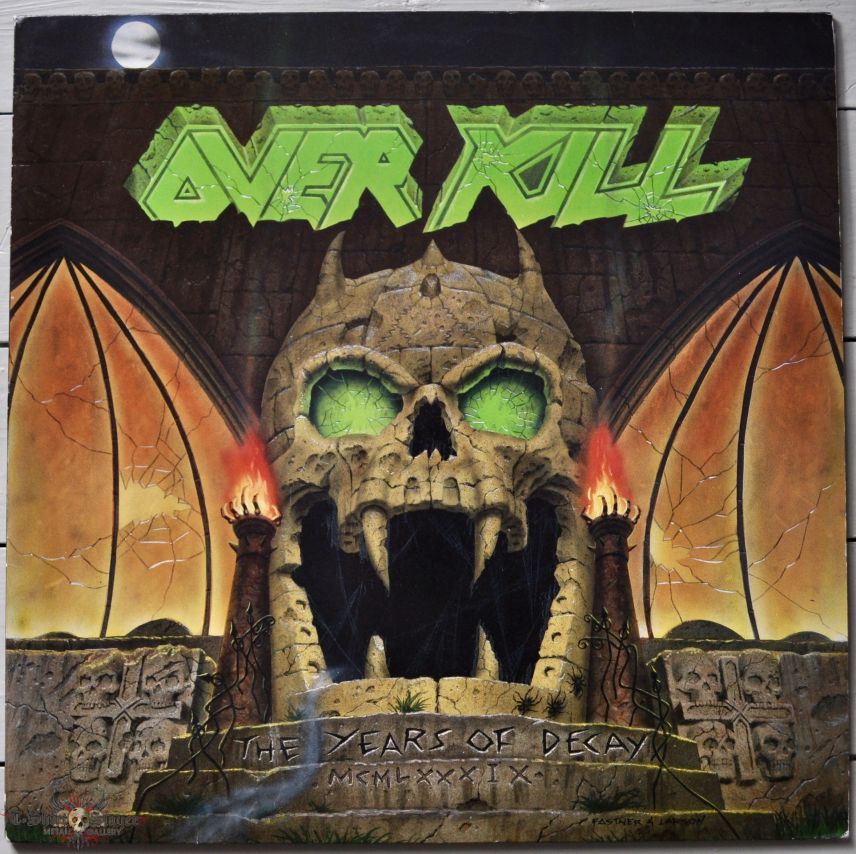 Overkill ‎– The Years Of Decay Vinyl