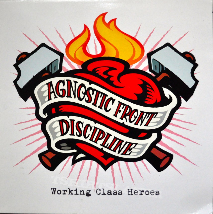 AGNOSTIC FRONT/DISCIPLINE Working Class Heroes Original Orange Vinyl