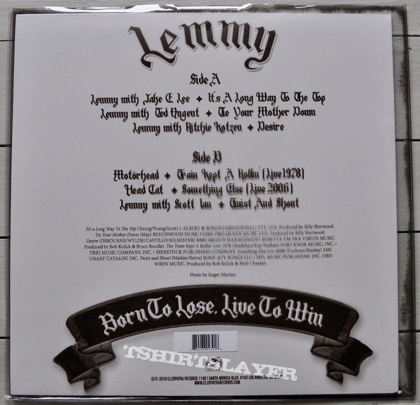 Lemmy ‎– Born To Lose, Live To Win Red Coloured Vinyl