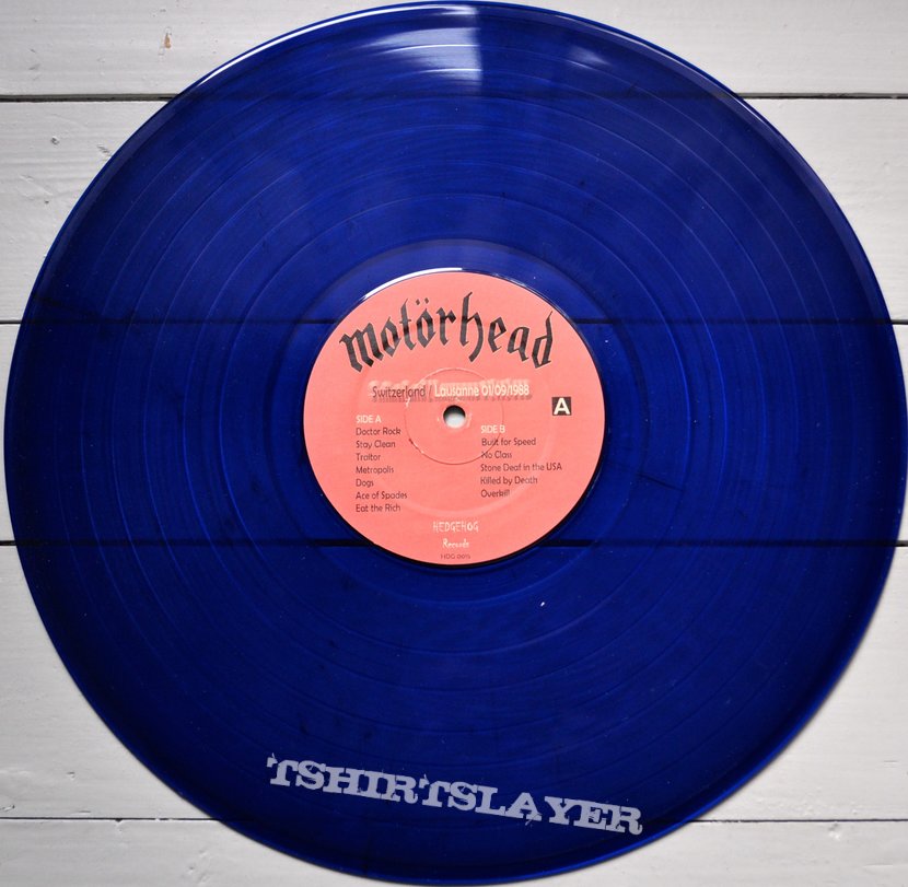 Motörhead MOTÖRHEAD Switzerland Lausanne 09/01/1988 Blue Vinyl