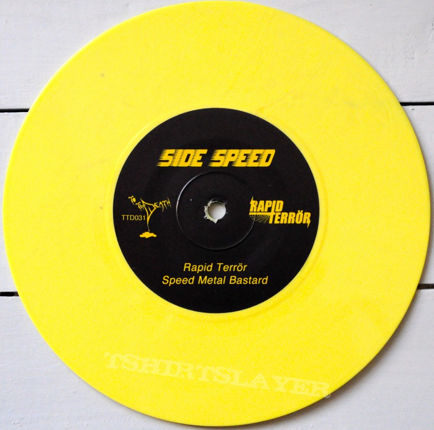 Rapid Terrör RAPID TERRÖR Speed Metal Bastard 7" Original Yellow Vinyl Rapid Terrör RAPID TERRÖR Speed Metal Bastard 7" Original Yellow Vinyl