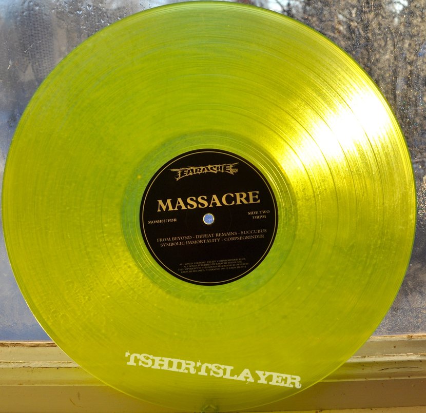MASSACRE From Beyond Original Yellow Vinyl