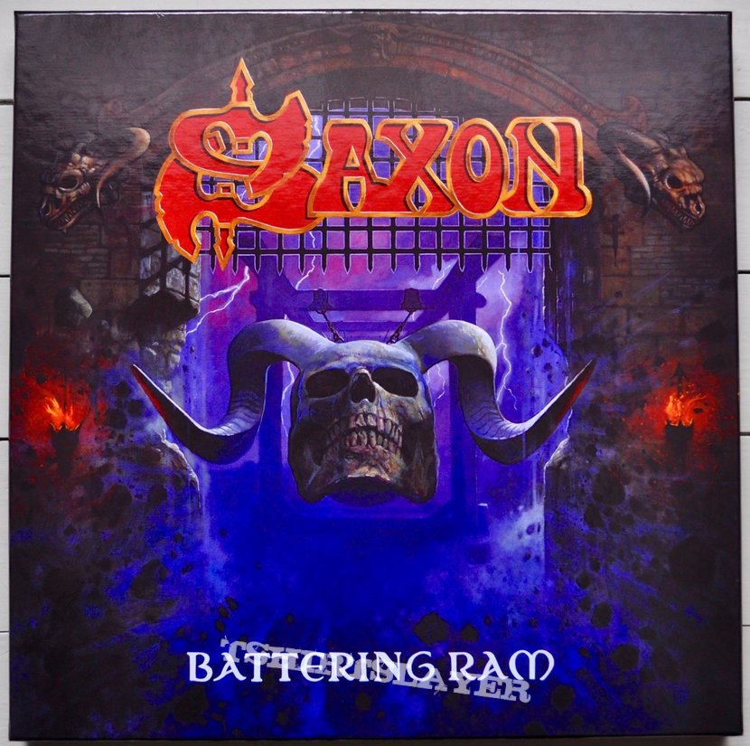 SAXON Battering Ram Original Ecolbook Vinyl+CD+Shirt | TShirtSlayer TShirt  and BattleJacket Gallery