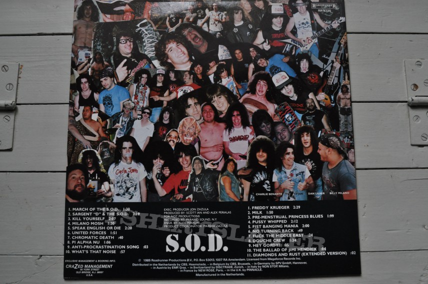 Other Collectable - S.O.D Speak English Or Die Original Vinyl