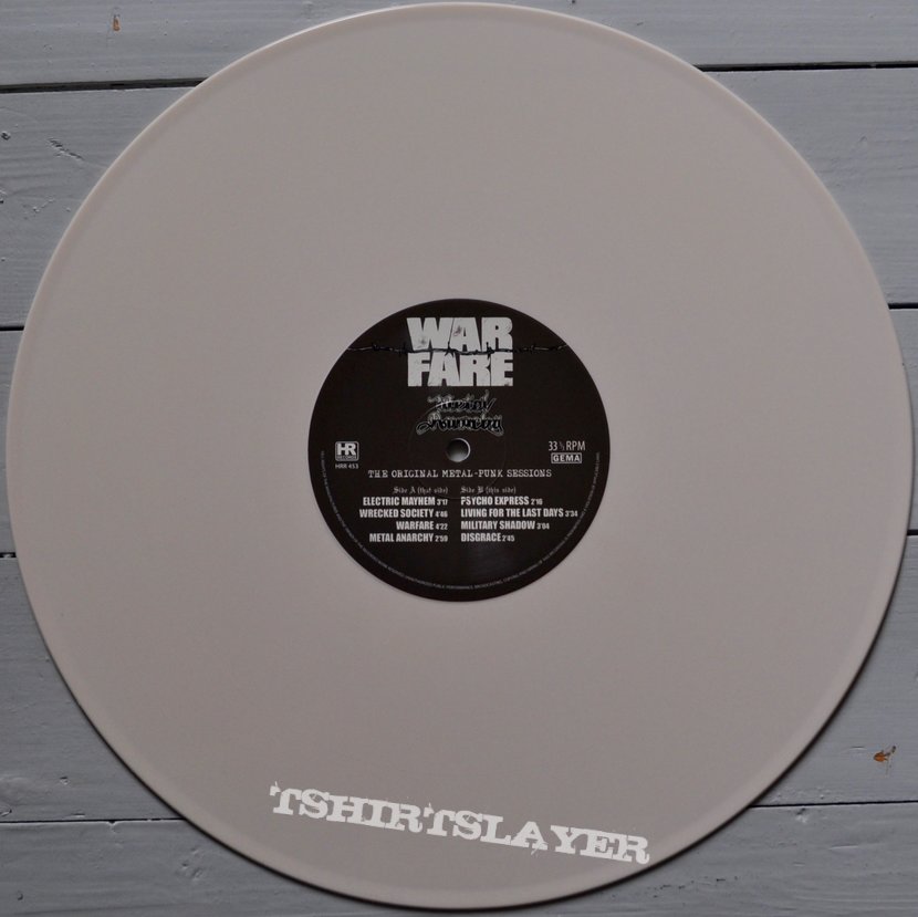 WARFARE Metal Anarchy The Original Metal - Punk Sessions Original White Vinyl WARFARE Metal Anarchy The Original Metal - Punk Sessions Original White Vinyl