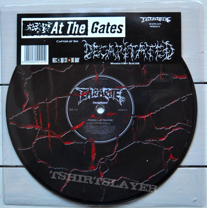 AT THE GATES/DECAPITATED 7&quot; Split Original Black/Red Vinyl