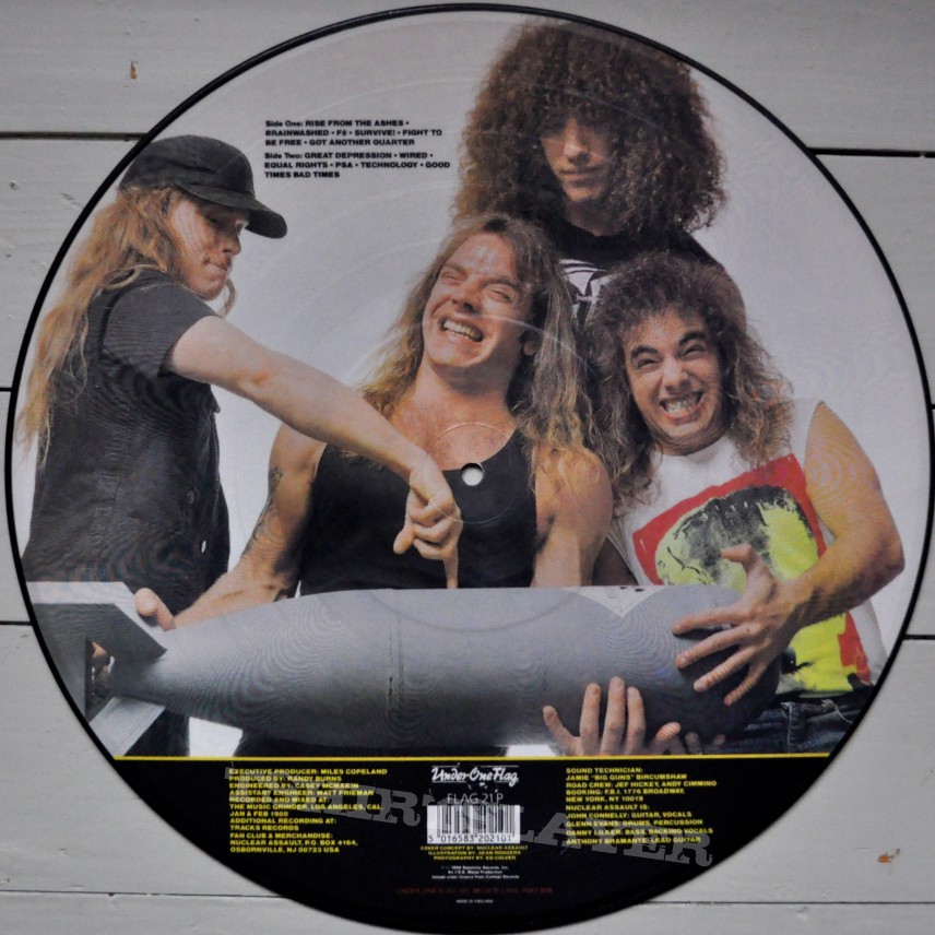 NUCLEAR ASSAULT Survive Original Picture Disc Vinyl