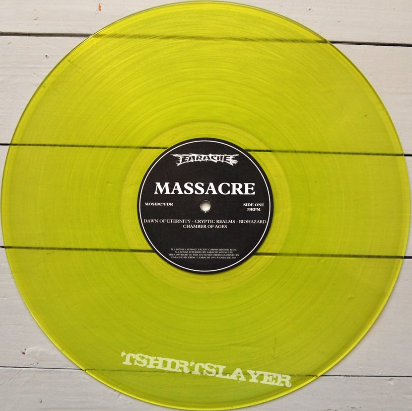 MASSACRE From Beyond Original Yellow Vinyl