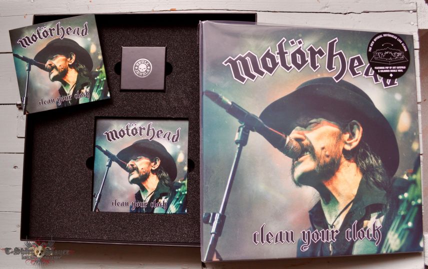 Motörhead MOTÖRHEAD Clean Your Clock Original Box Grey Vinyl