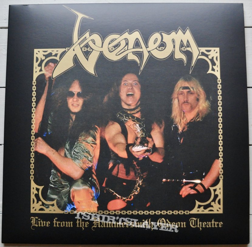 Venom ‎– Live From The Hammersmith Odeon Theatre Gold Vinyl