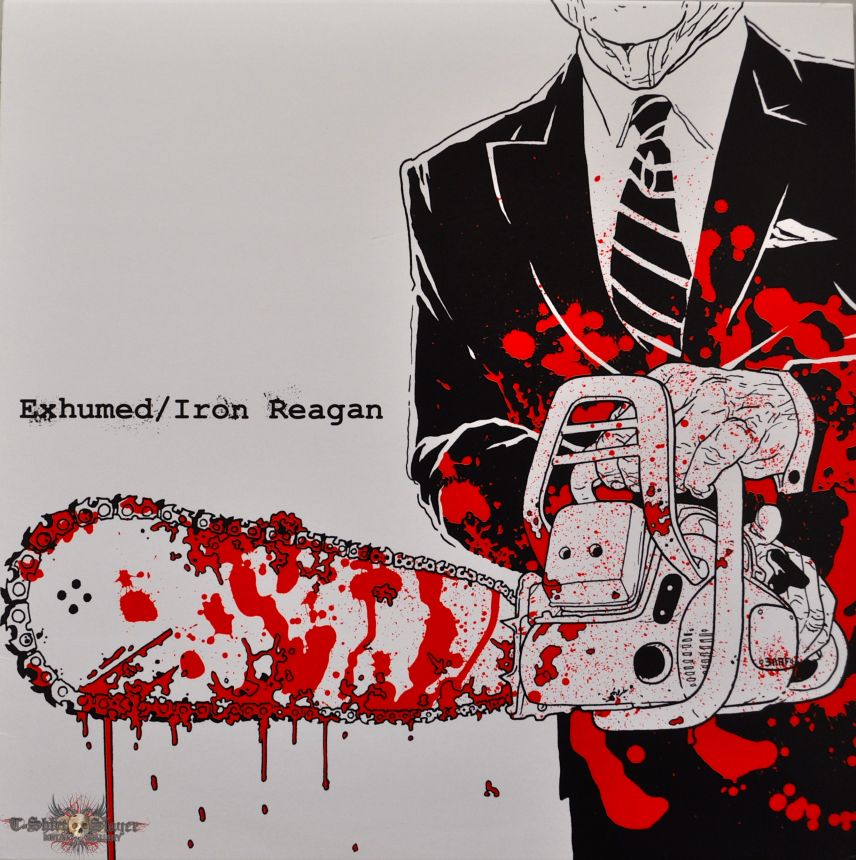 IRON REAGAN Exhumed / Iron Reagan Red/Black Half/Half With Splatter  Original Vinyl
