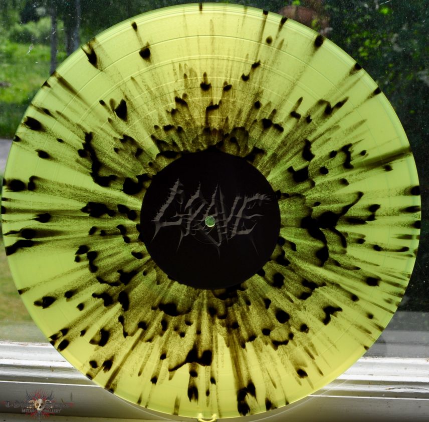GRAVE Fiendish Regression Original Yellow / Black Splatter Vinyl GRAVE Fiendish Regression Original Yellow / Black Splatter Vinyl