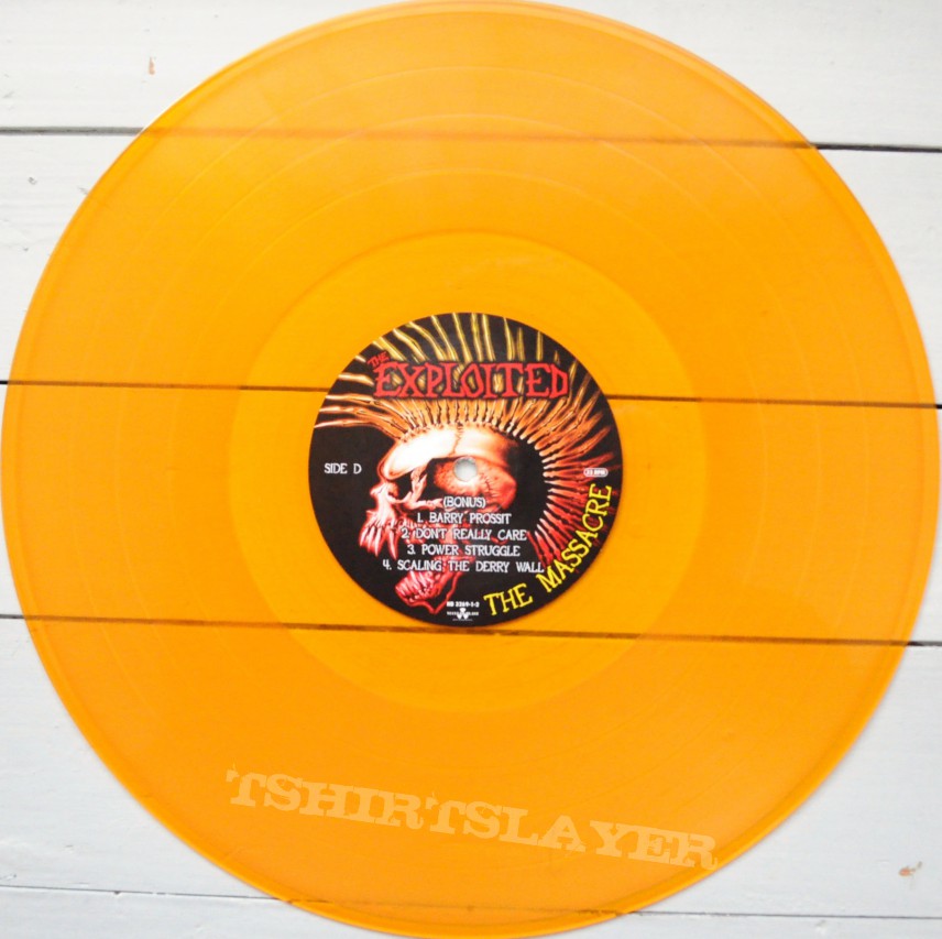 THE EXPLOITED The Massacre Original Orange Vinyl THE EXPLOITED The Massacre Original Orange Vinyl